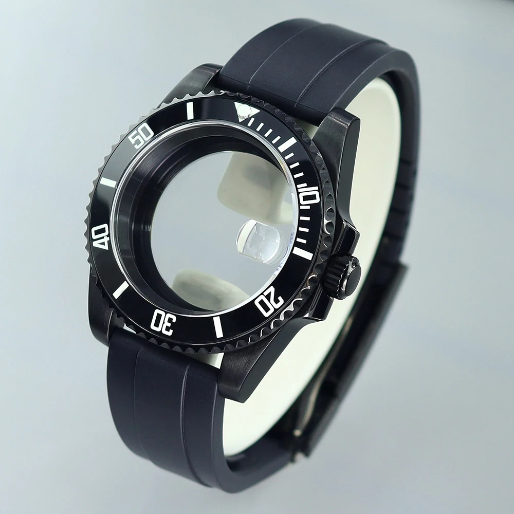 40mm Watch Cases Rubber bands Black Blue Green SUB Ceramic beze Waterproof Sapphire For Seiko NH35NH36 8215 2824 PT5000 Movement
40mm Watch Cases Rubber bands Black Blue Green SUB Ceramic beze Waterproof Sapphire For Seiko NH35NH36 8215 2824 PT5000 Movement