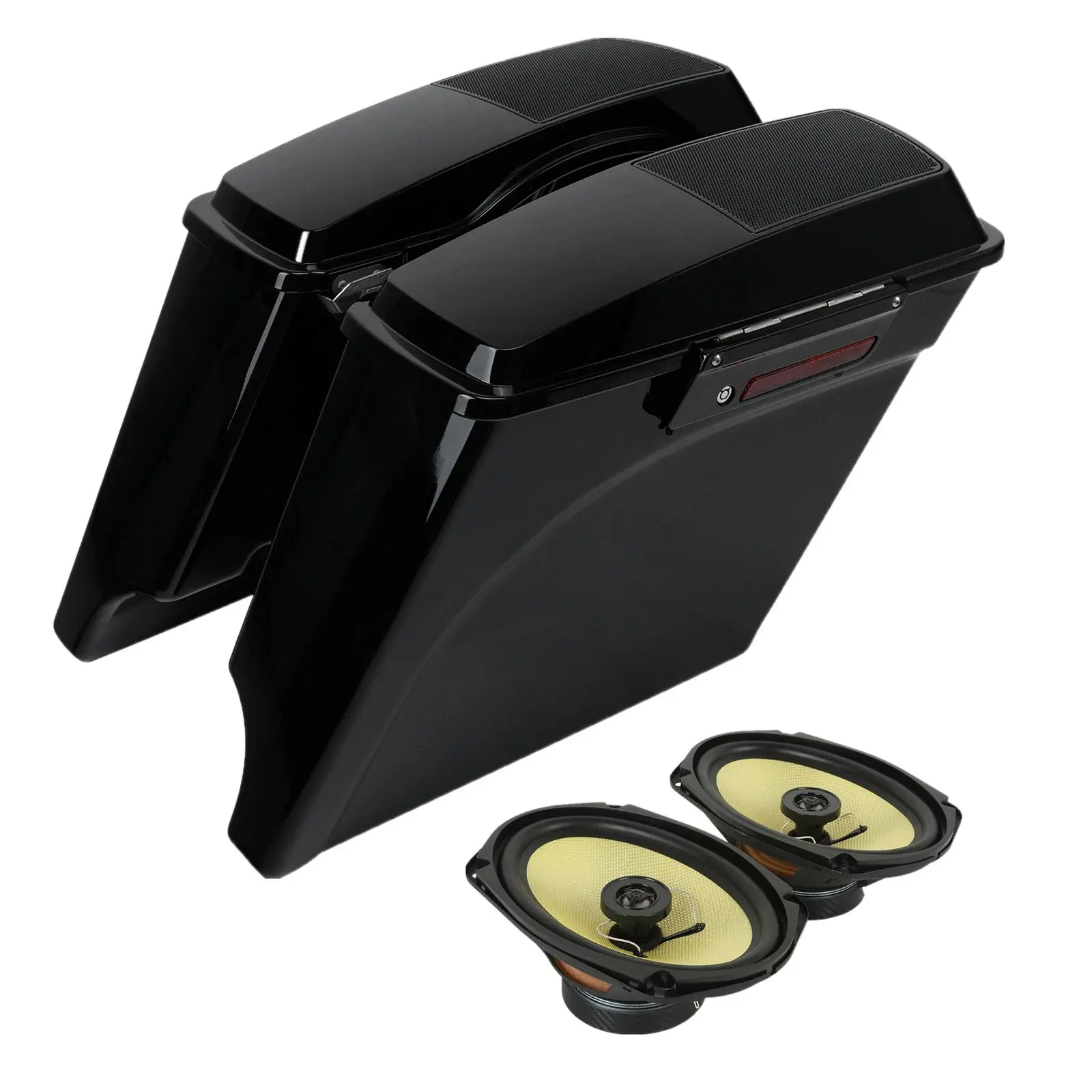 Motorcycle 5" Stretched Hard Saddlebags 6X9" Speaker For Harley Touring Road King Electra Glide 1993-2013
Motorcycle 5" Stretched Hard Saddlebags 6X9" Speaker For Harley Touring Road King Electra Glide 1993-2013