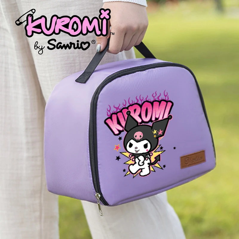 Sanrio Kuromi сумка для обеда мультфильм аниме изолированные сумки большой емкости на молнии модные студенческие подарки с принтом для активного отдыха 
Sanrio Kuromi сумка для обеда мультфильм аниме изолированные сумки большой емкости на молнии модные студенческие подарки с принтом для активного отдыха