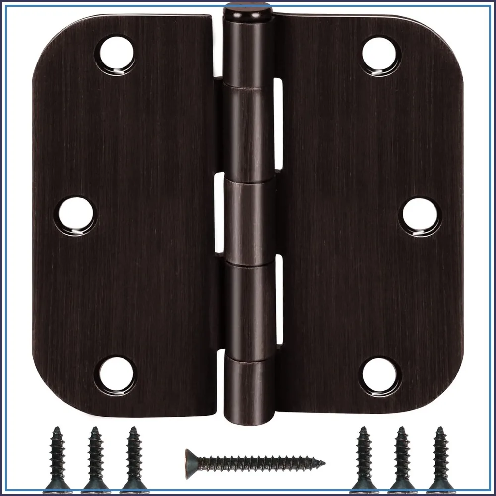 Oil Rubbed Bronze Door Hinges 3.5 Inch Interior Hinges for Doors, 6 Holes, 270° Rotation, 180 Screws Included
Oil Rubbed Bronze Door Hinges 3.5 Inch Interior Hinges for Doors, 6 Holes, 270° Rotation, 180 Screws Included