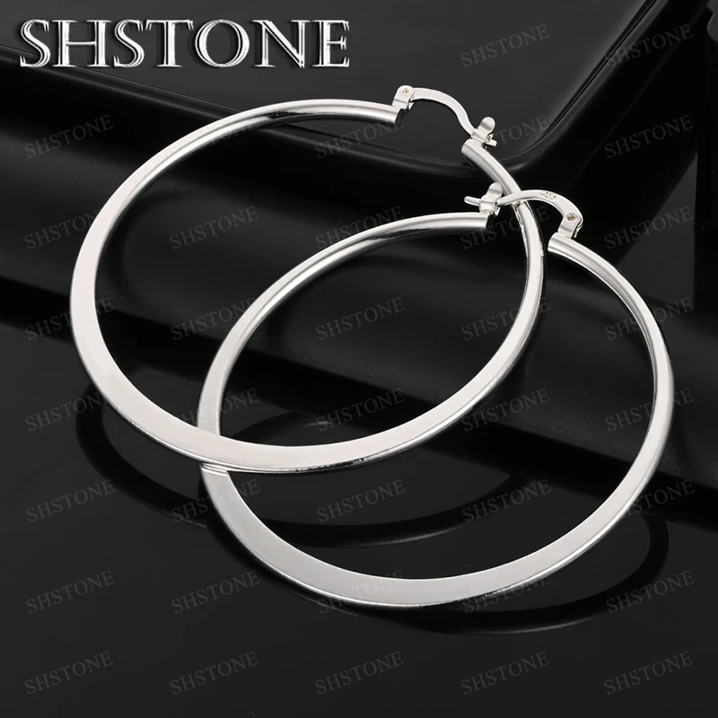 55mm Rotundity Earring 925 sterling silver Smooth Earring for Men Women Wedding Party Jewelry Fashionable Simple Accessories
55mm Rotundity Earring 925 sterling silver Smooth Earring for Men Women Wedding Party Jewelry Fashionable Simple Accessories