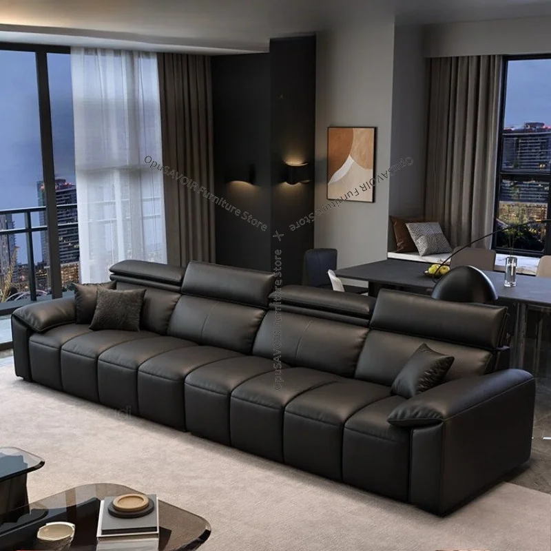 Luxury Italian Design Leather Sofa Full Grain Top Layer Cowhide Modern Minimalist Straight Sofa Living Room Furniture JT40
Luxury Italian Design Leather Sofa Full Grain Top Layer Cowhide Modern Minimalist Straight Sofa Living Room Furniture JT40