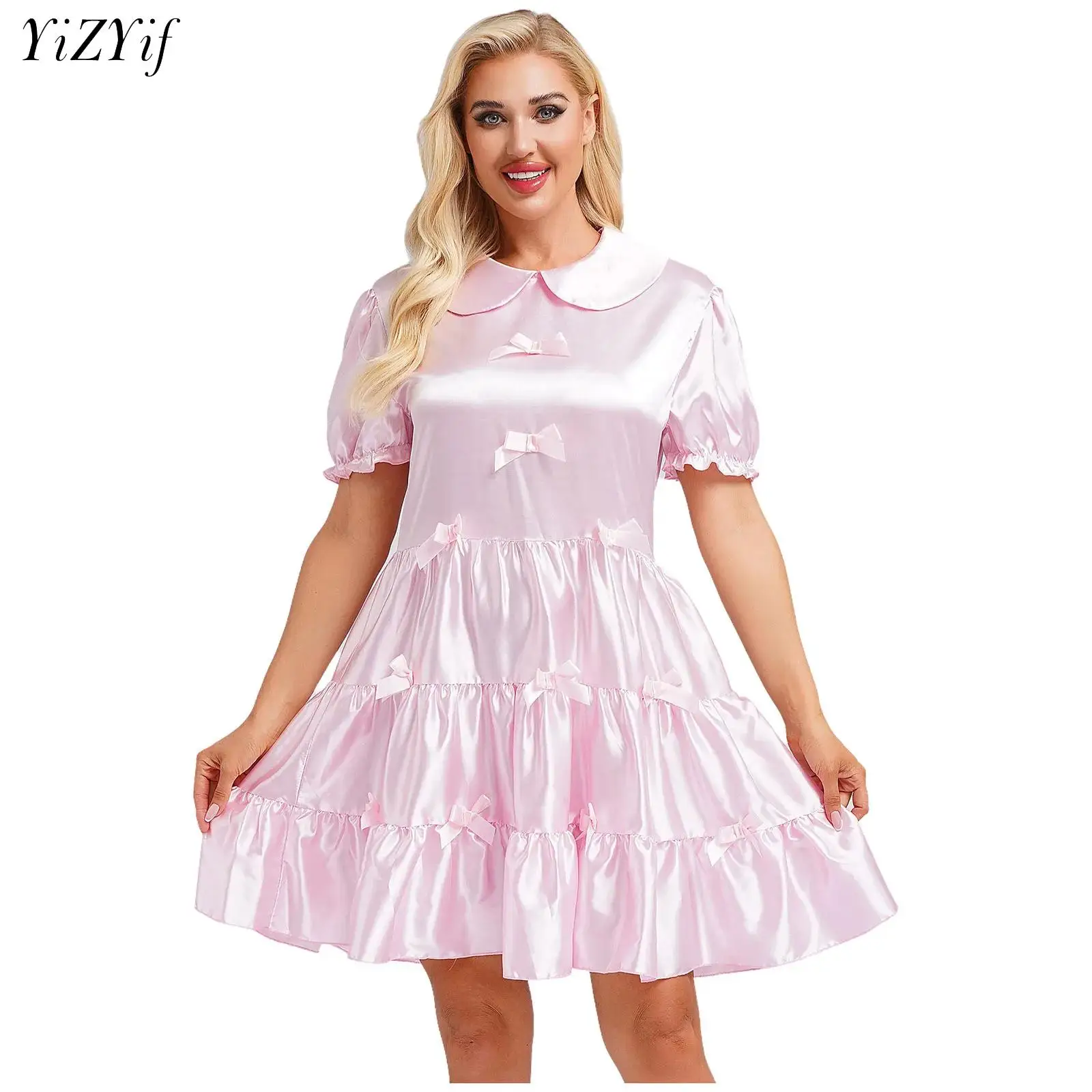 Black Pink Maid Costumes Cute Girls Women Lovely Lolita Cosplay Costume Japanese Puff Sleeves Bowknot Ruffle Stain Dress
Black Pink Maid Costumes Cute Girls Women Lovely Lolita Cosplay Costume Japanese Puff Sleeves Bowknot Ruffle Stain Dress