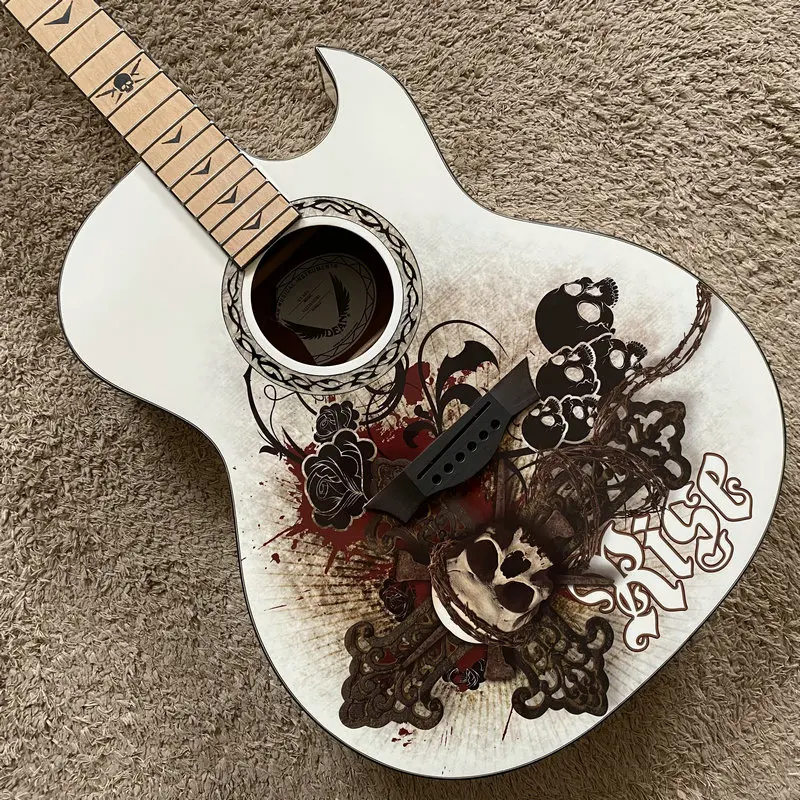 H444 Semi Finished Genuine Dean Electric&Acoustic Guitar White Signature Model without Hardwares for DIY Authorised
H444 Semi Finished Genuine Dean Electric&Acoustic Guitar White Signature Model without Hardwares for DIY Authorised