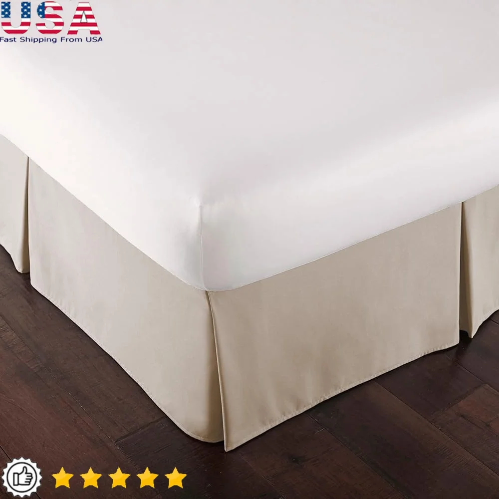Hotel Quality King Bed Skirt Pleated Design Premium Dust Ruffle Easy Care Ultra Soft Microfiber Elegant Under Bed Storage
Hotel Quality King Bed Skirt Pleated Design Premium Dust Ruffle Easy Care Ultra Soft Microfiber Elegant Under Bed Storage