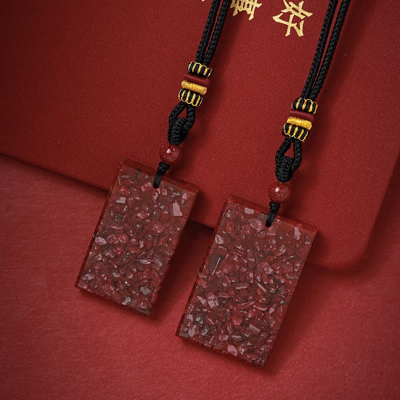 Natural Raw Ore Cinnabar Crystal Necklace High Light Transmission Raw Stone Small Particle No Incident Pendant for Men and Women
Natural Raw Ore Cinnabar Crystal Necklace High Light Transmission Raw Stone Small Particle No Incident Pendant for Men and Women