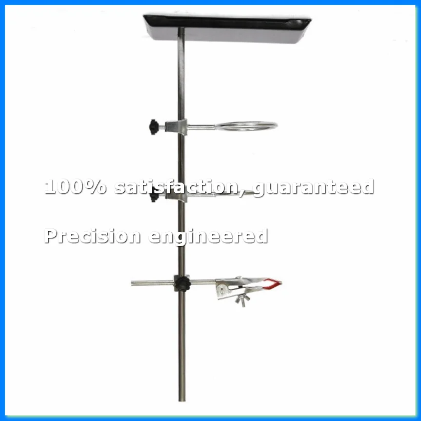 Laboratory Grade Metalware Support Stand, Cork Lined Burette Clamp with 2 Retort Ring (2inch,3inch Dia)-A23R
Laboratory Grade Metalware Support Stand, Cork Lined Burette Clamp with 2 Retort Ring (2inch,3inch Dia)-A23R