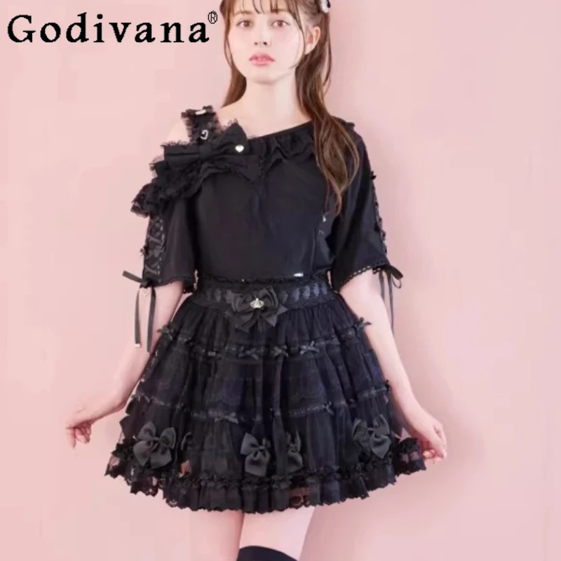 Large Size Japanese Sweet Cute Lolita Lace Cake Skirt Spring Summer Girl High Waist A-line Versatile Age-reducing Short Skirts
Large Size Japanese Sweet Cute Lolita Lace Cake Skirt Spring Summer Girl High Waist A-line Versatile Age-reducing Short Skirts