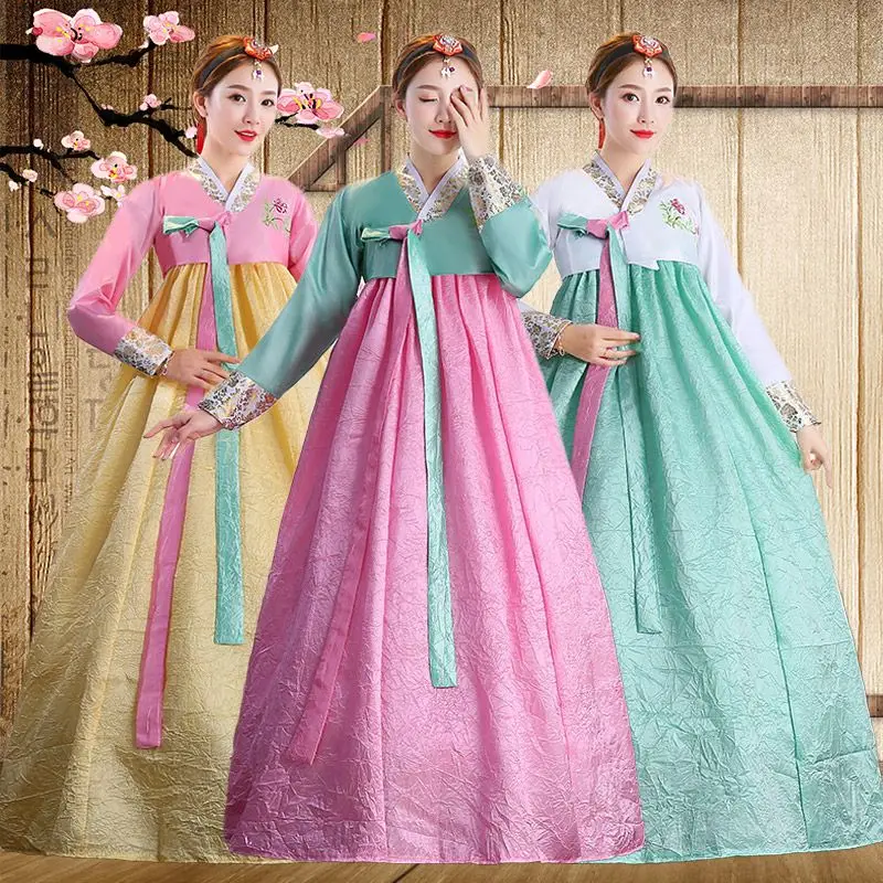 Традиционные костюмы Hanbok в Корейском стиле для женщин, элегантный дворец Hanbok, корейский Свадебный оригинальный танцевальный костюм
Традиционные костюмы Hanbok в Корейском стиле для женщин, элегантный дворец Hanbok, корейский Свадебный оригинальный танцевальный костюм