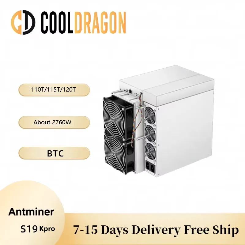 New BTC Miner Antminer S19K pro 120Th/s 115TH/s 110Th/s Bitcoin Miner Antminer S19KPRO BTC Mining 2760W SHA256 Than S19 PRO T19
New BTC Miner Antminer S19K pro 120Th/s 115TH/s 110Th/s Bitcoin Miner Antminer S19KPRO BTC Mining 2760W SHA256 Than S19 PRO T19