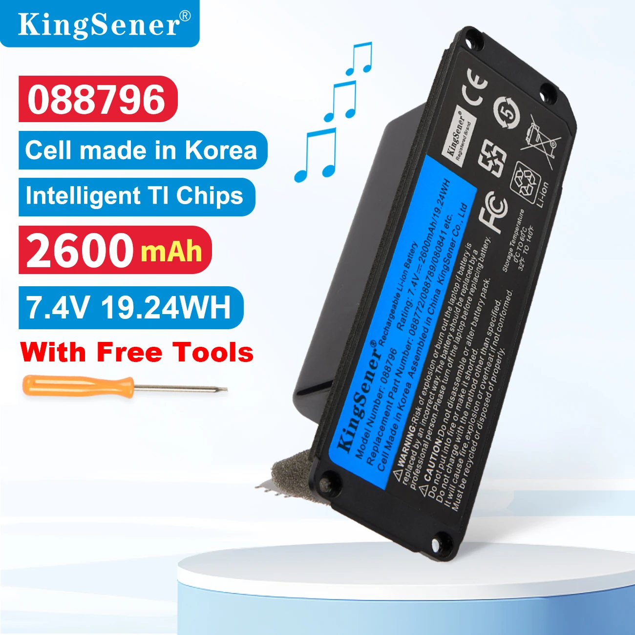 KingSener 088796 088789 088772 080841 Bluetooth Speaker Wireless Speaker Battery For BOSE Soundlink Mini 2 7.4V 2600mAh/19.24WH
KingSener 088796 088789 088772 080841 Bluetooth Speaker Wireless Speaker Battery For BOSE Soundlink Mini 2 7.4V 2600mAh/19.24WH