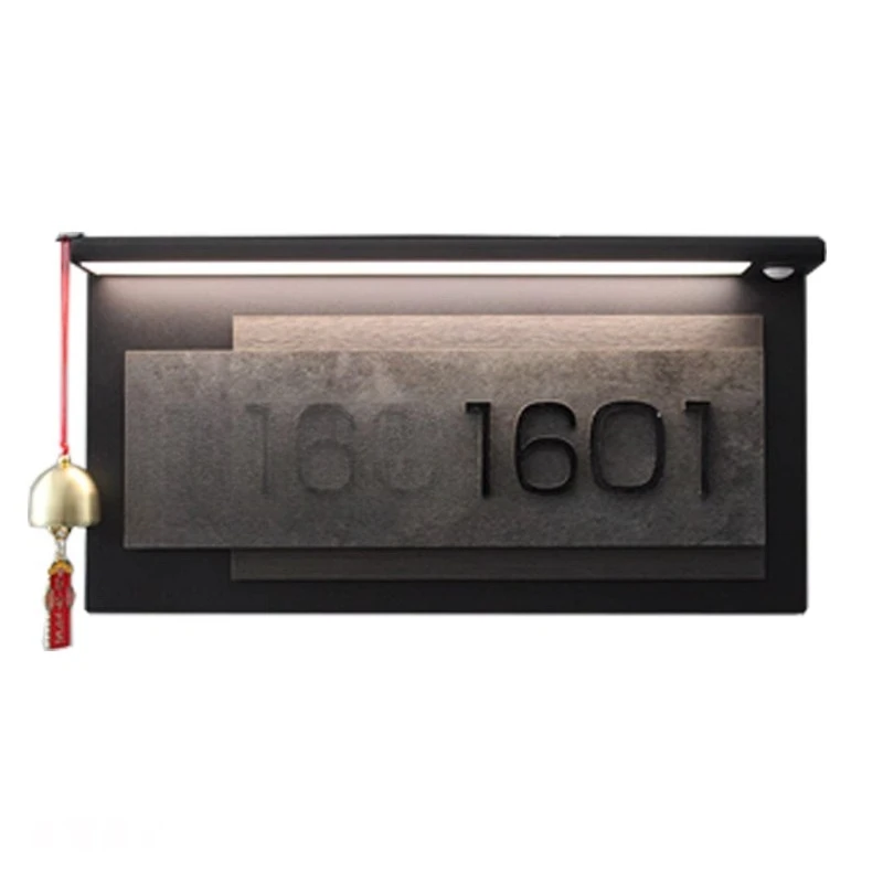 number Residential home induction luminous light sign B & B room light luxury vertical version New Chinese style
number Residential home induction luminous light sign B & B room light luxury vertical version New Chinese style