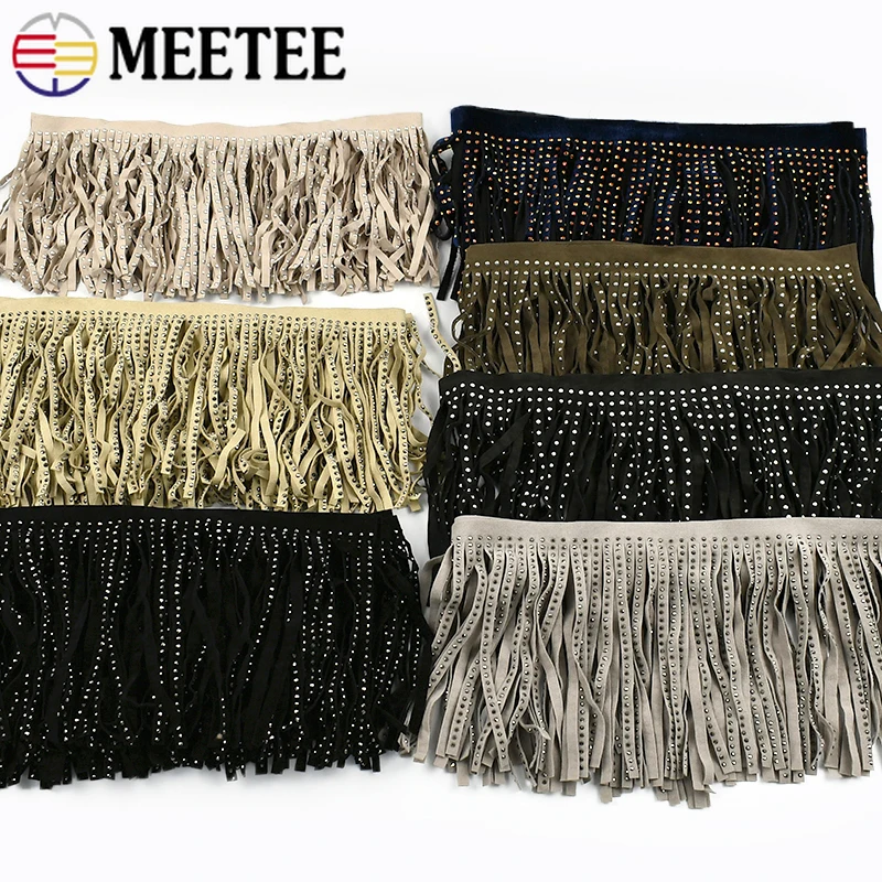 1/2Meters 14cm Diamond Velvet Tassel Rivet Fringe for Clothing Coat Skirt Decoration Suede Lace Trim DIY Sewing Accessories
1/2Meters 14cm Diamond Velvet Tassel Rivet Fringe for Clothing Coat Skirt Decoration Suede Lace Trim DIY Sewing Accessories