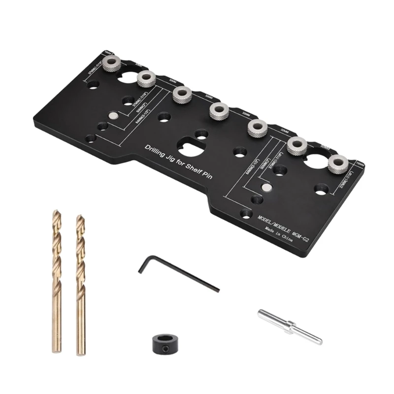 Cabinet Hardware Jig Aluminum Shelf Pin Drilling Template Woodworking Tools Cabinet Hinge Jig Drill Guide
Cabinet Hardware Jig Aluminum Shelf Pin Drilling Template Woodworking Tools Cabinet Hinge Jig Drill Guide