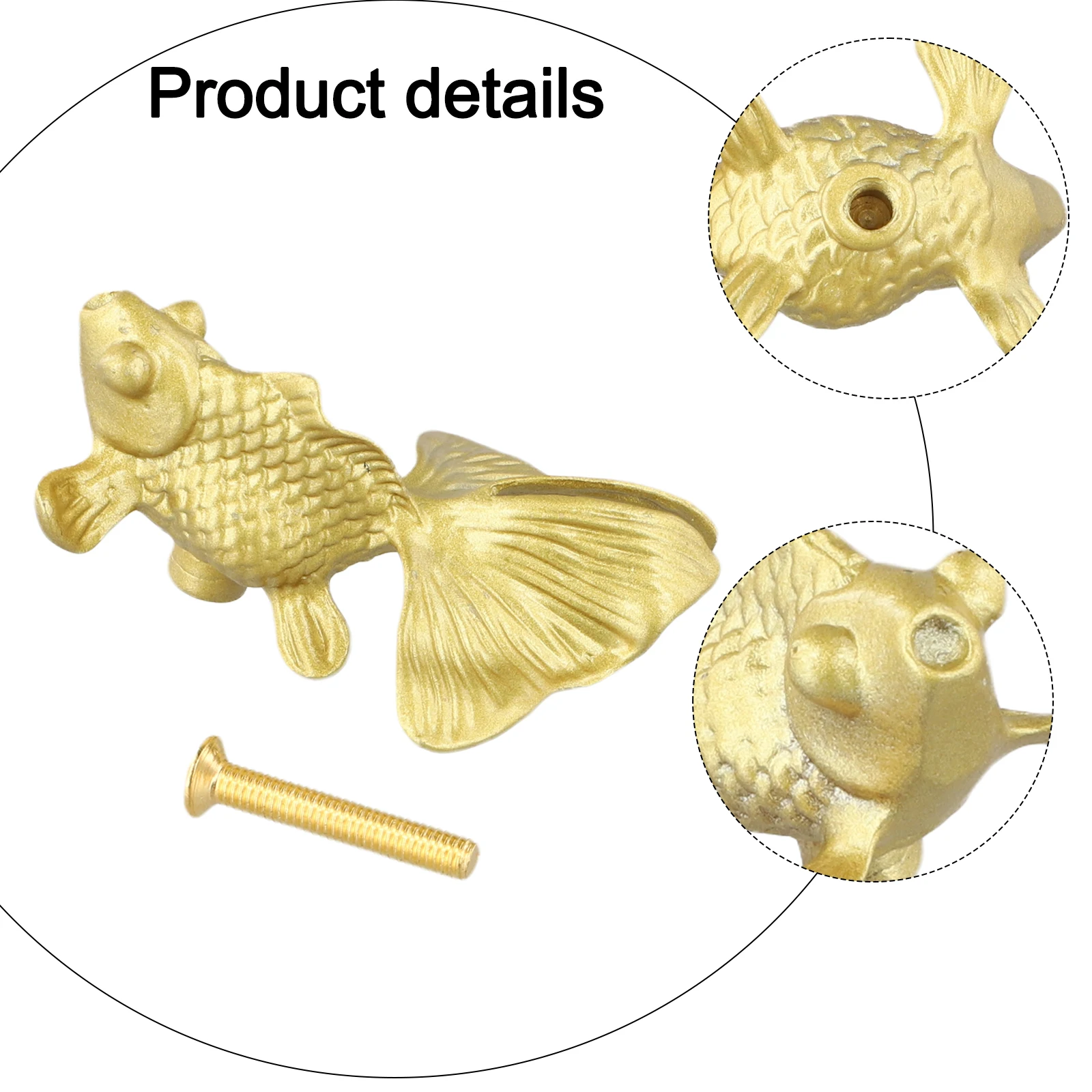 Goldfish Furniture Handles Solid Brass Drawer Knob Kitchen Cabinets Knob Wardrobe Pulls Handles For Cabinets And Drawers
Goldfish Furniture Handles Solid Brass Drawer Knob Kitchen Cabinets Knob Wardrobe Pulls Handles For Cabinets And Drawers