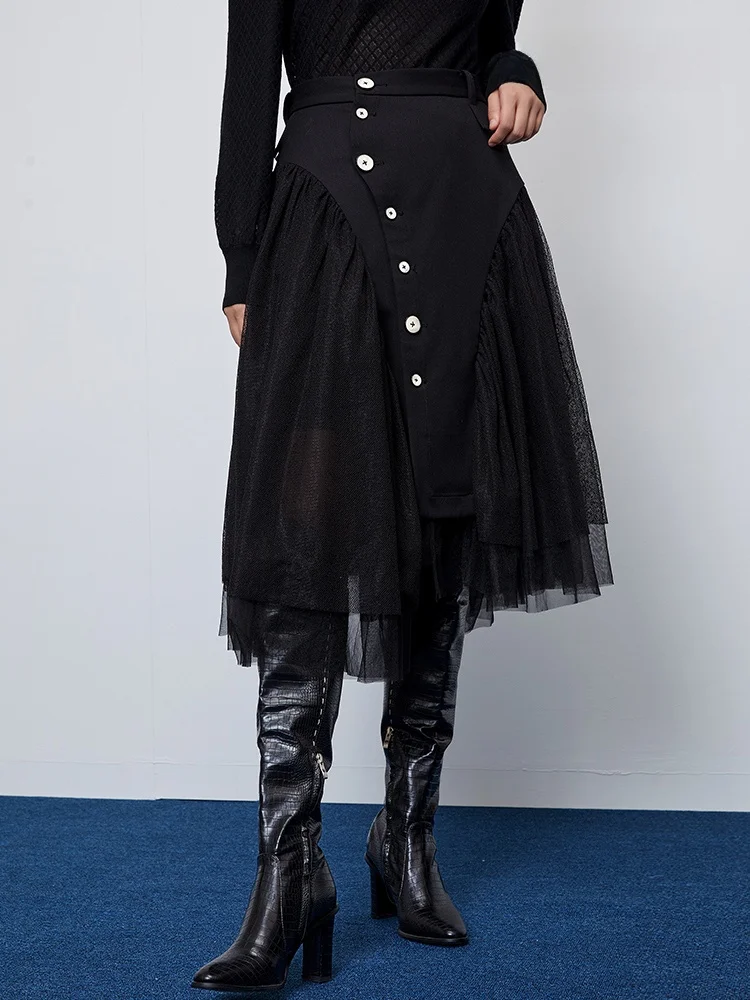 XMOOM High Waist A-Line Skirt Bla Me Splicing Women's Autumn Winter New Sle Commute Korean Version Long Skirt
XMOOM High Waist A-Line Skirt Bla Me Splicing Women's Autumn Winter New Sle Commute Korean Version Long Skirt