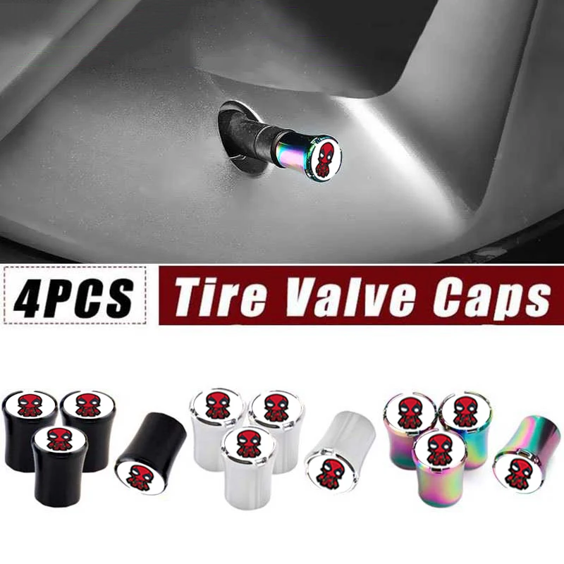 4pcs Marvel Deadpool Anime Cartoon Universal Car Wheel Tire Valve Stem Caps for Audi BMW Buick Cadillac Dodge Hyundai KIA Lexus
4pcs Marvel Deadpool Anime Cartoon Universal Car Wheel Tire Valve Stem Caps for Audi BMW Buick Cadillac Dodge Hyundai KIA Lexus