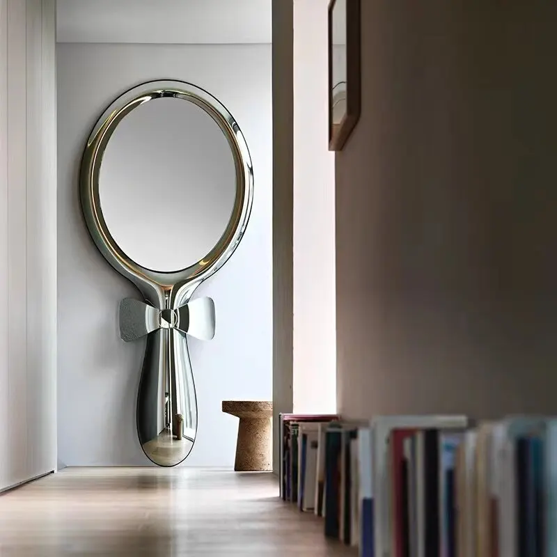 Designer creative art wall-mounted decorative mirror, full-length floor-standing mirror, minimalist shop bow dressing mirror
Designer creative art wall-mounted decorative mirror, full-length floor-standing mirror, minimalist shop bow dressing mirror