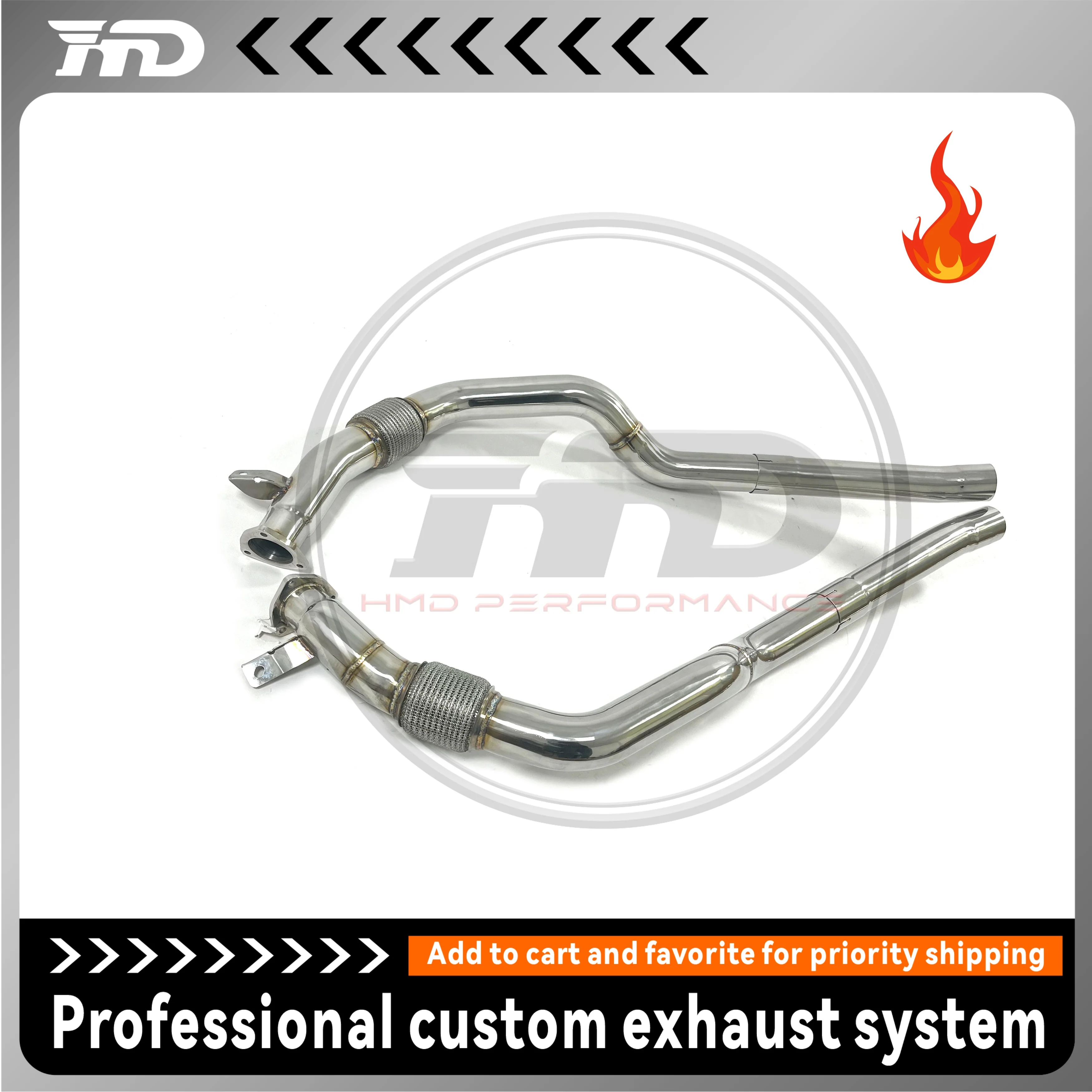 HMD Exhaust System Stainless Steel Performance Middle Pipe for Audi RS6 RS7 C8 4.0T Straight Tube
HMD Exhaust System Stainless Steel Performance Middle Pipe for Audi RS6 RS7 C8 4.0T Straight Tube