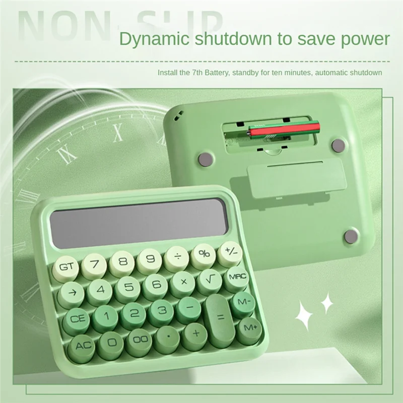 EDT-Desktop 12 Digit Cute Calculator, Mechanical Switch Design, Large LCD Display Big Button Calculator
EDT-Desktop 12 Digit Cute Calculator, Mechanical Switch Design, Large LCD Display Big Button Calculator