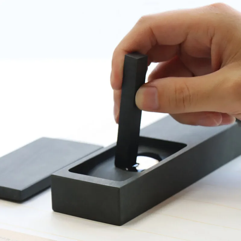 Chinese Calligraphy Ink Stone Handmade Ink Stick Natural Inkstone Paperweight Set Dish Brush Rest Tray School Supplies
Chinese Calligraphy Ink Stone Handmade Ink Stick Natural Inkstone Paperweight Set Dish Brush Rest Tray School Supplies