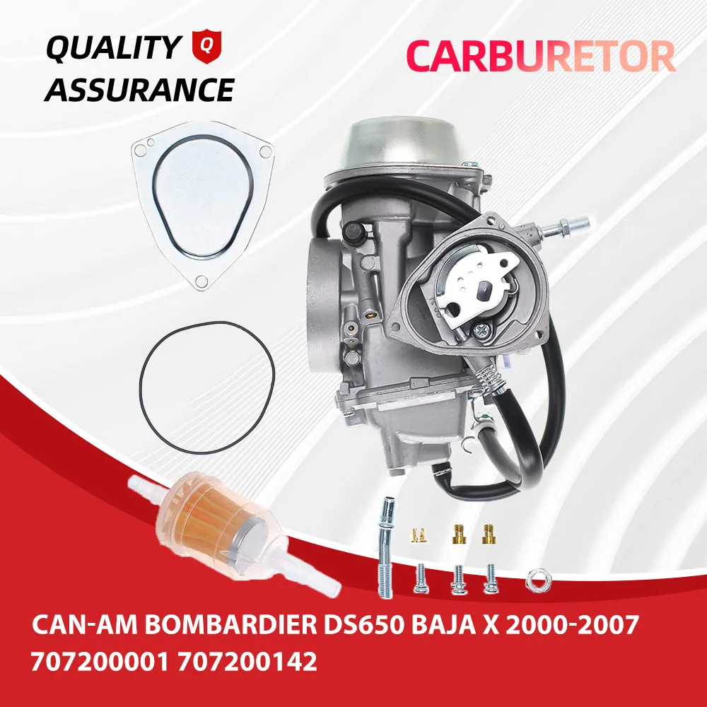 For Can-Am Bombardier DS650 Baja X 2000-2007 Carburetor Carb Assembly Replaces 707200001 707200142
For Can-Am Bombardier DS650 Baja X 2000-2007 Carburetor Carb Assembly Replaces 707200001 707200142