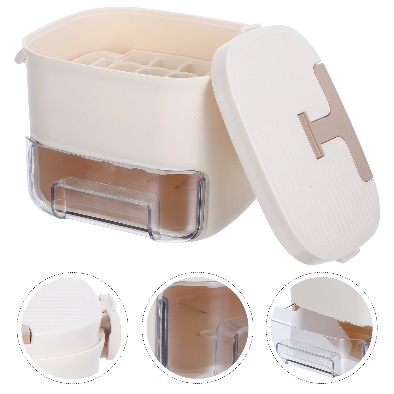 Cube Tray Stackable Food Grade Molds Large Capacity Press Tray Spill Resistant Lids Maker Box For Freezer Cocktail Beer
Cube Tray Stackable Food Grade Molds Large Capacity Press Tray Spill Resistant Lids Maker Box For Freezer Cocktail Beer