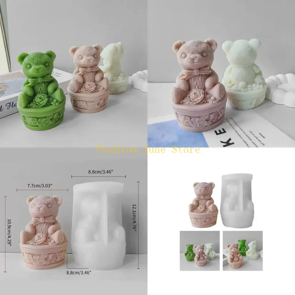 N5KA Silicone Mold for Girls Flower Bear Scented Mold Gypsum Aromatherapys Figurine Resin Molds Home Ornament
N5KA Silicone Mold for Girls Flower Bear Scented Mold Gypsum Aromatherapys Figurine Resin Molds Home Ornament