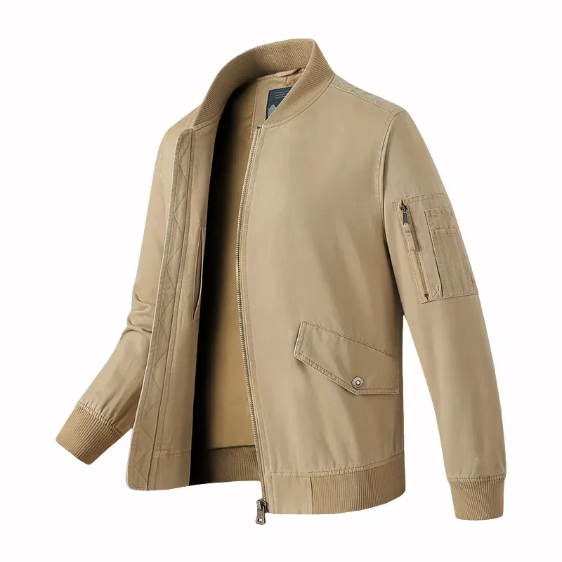 Men's Fishing Oversized Three-dimensional Pocket Baseball Uniform Men's Army Green Thin Coat Autumn MA1 Cargo Cotton Jacket
Men's Fishing Oversized Three-dimensional Pocket Baseball Uniform Men's Army Green Thin Coat Autumn MA1 Cargo Cotton Jacket
