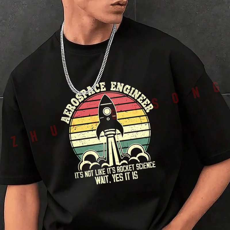 Aerospace Engineer Rocket TShirt Vintage Clothes Plain Mens Funny T Shirts Casual Clothing Harajuku
Aerospace Engineer Rocket TShirt Vintage Clothes Plain Mens Funny T Shirts Casual Clothing Harajuku
