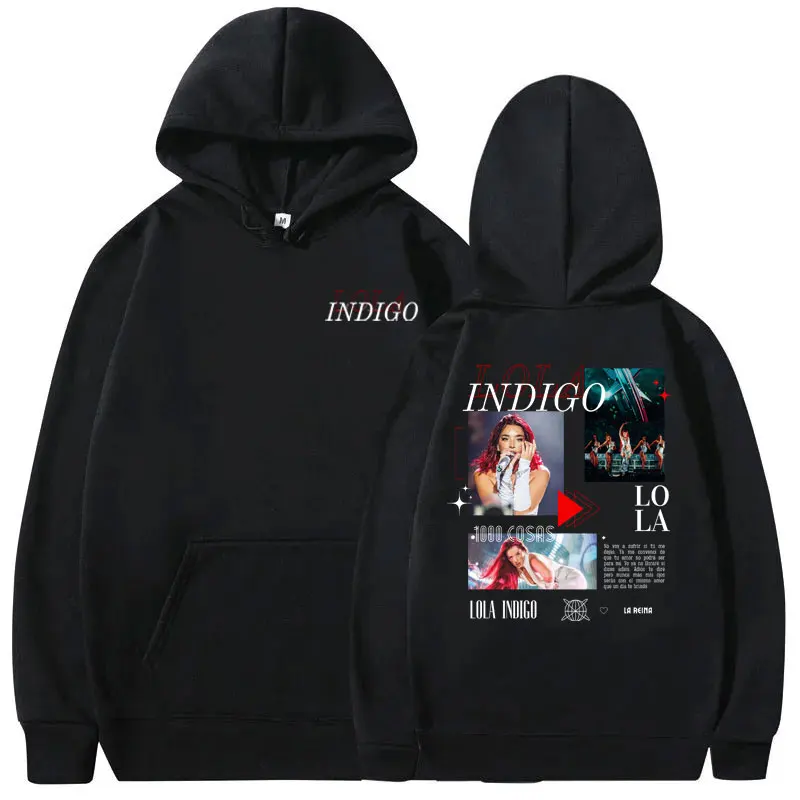 Singer Lola Indigo Tour 2025 Hoodie Men Women Aesthetic Fashion Oversized Hooded Tracksuit Male Vintage Casual Fleece Hoodies
Singer Lola Indigo Tour 2025 Hoodie Men Women Aesthetic Fashion Oversized Hooded Tracksuit Male Vintage Casual Fleece Hoodies