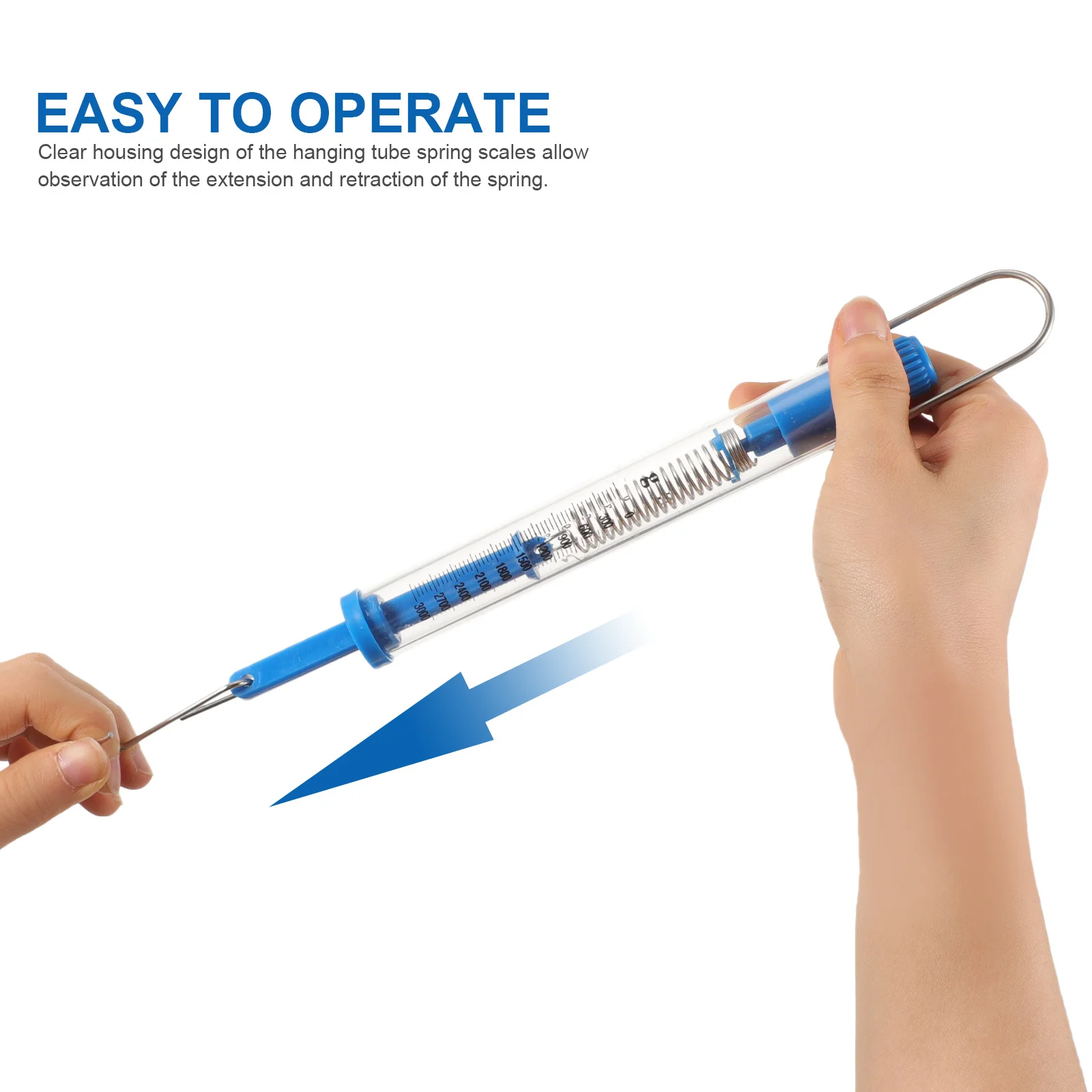 5Pcs Newton Force Spring Scales Tubular Hanging Science Spring Balance Scales for Experiments Physics Teaching Aids Dual Scale
5Pcs Newton Force Spring Scales Tubular Hanging Science Spring Balance Scales for Experiments Physics Teaching Aids Dual Scale