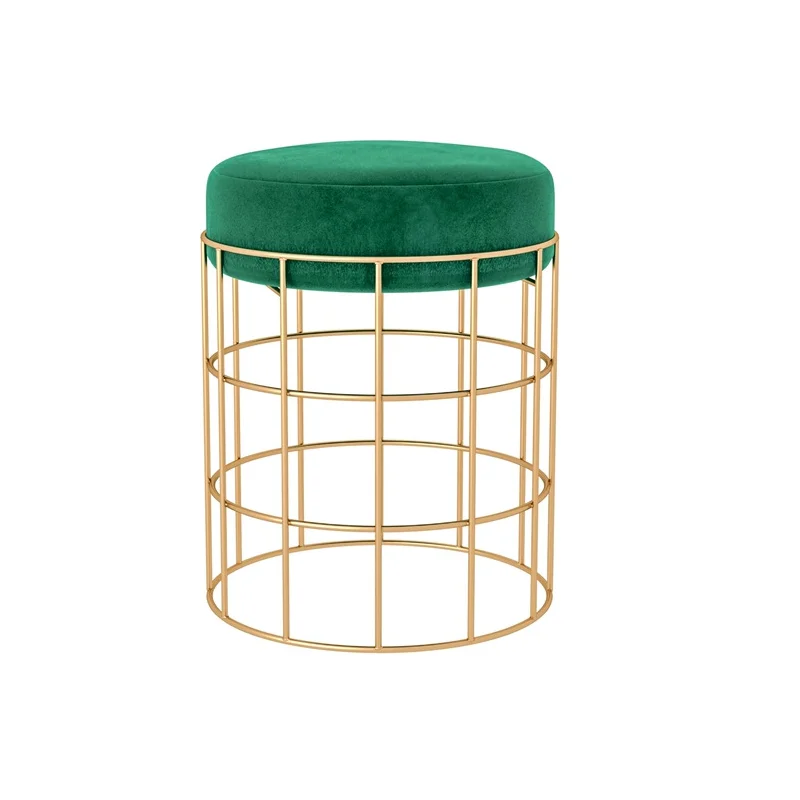 Modern Minimalist Upholstered Luxury Wrought Iron Home Round Stool Ideal For Hallways And Bedrooms As A Shoe-Changing Stool
Modern Minimalist Upholstered Luxury Wrought Iron Home Round Stool Ideal For Hallways And Bedrooms As A Shoe-Changing Stool