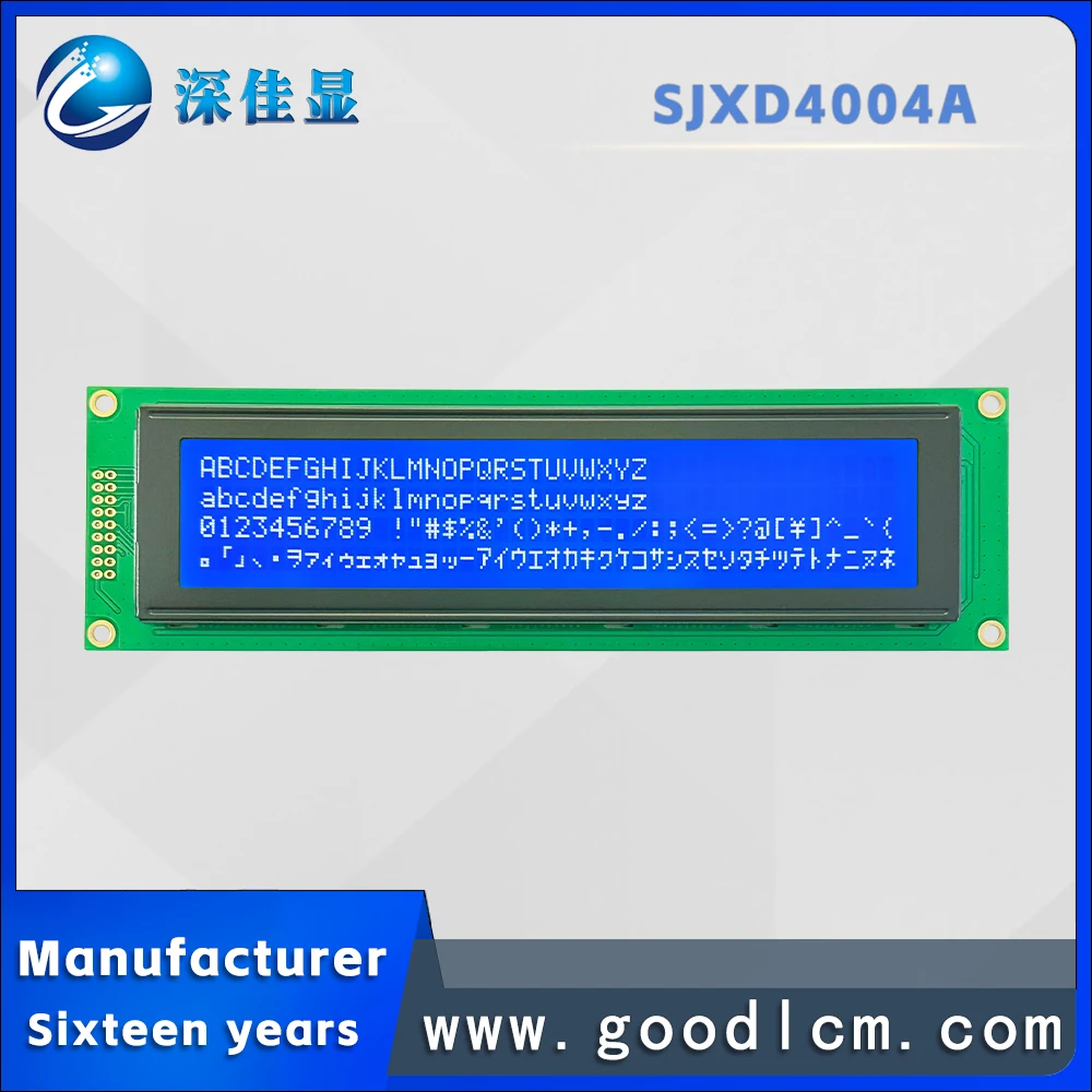 High quality SJXD4004A STN Negative LCD Dot Matrix Screen Industrial 40x4 Line Character LCM Display Module AIP31066 Driver
High quality SJXD4004A STN Negative LCD Dot Matrix Screen Industrial 40x4 Line Character LCM Display Module AIP31066 Driver