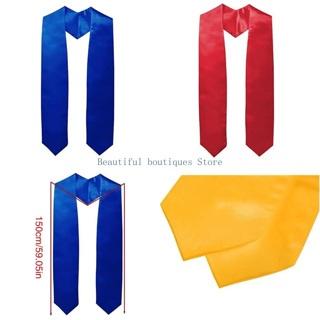 U4LF Plain Color Graduation Stole Happy Graduation Party Sash Comfortable Graduation Sash for Teens College Photography Use
U4LF Plain Color Graduation Stole Happy Graduation Party Sash Comfortable Graduation Sash for Teens College Photography Use