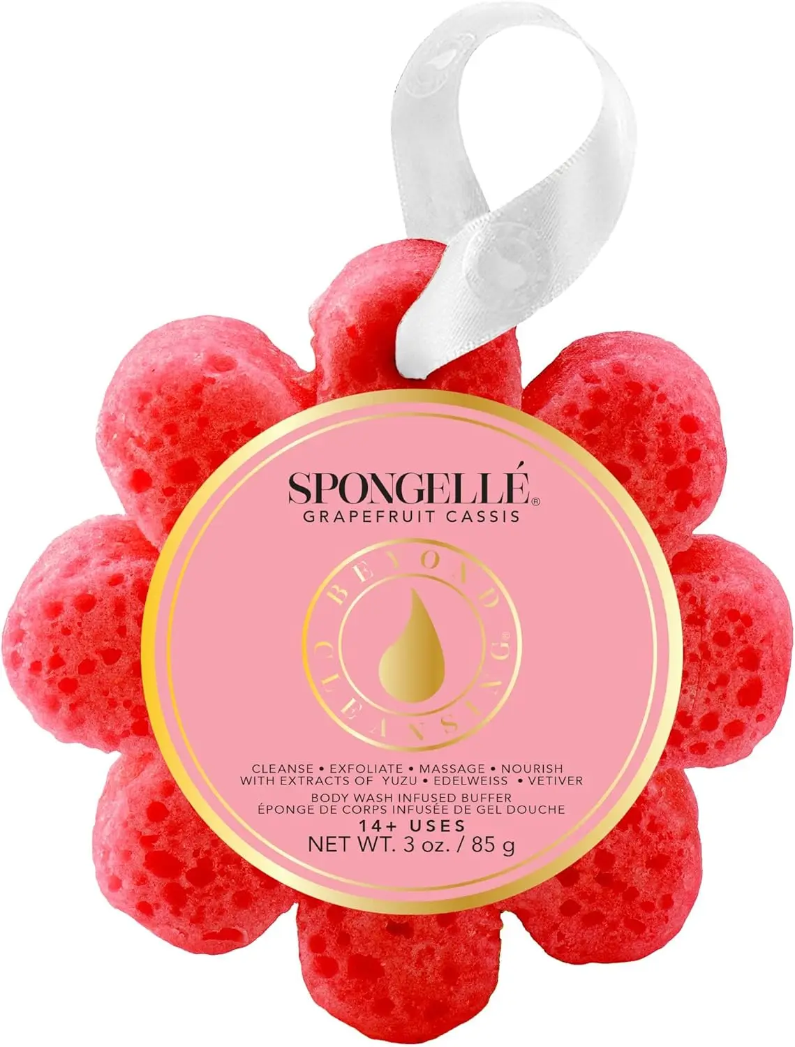 Grapefruit Cassis Wild Flower Bath Sponge | Built-in Body Wash & Body Scrubber, Shower Loofah Sponge for Women | 14+ uses
Grapefruit Cassis Wild Flower Bath Sponge | Built-in Body Wash & Body Scrubber, Shower Loofah Sponge for Women | 14+ uses