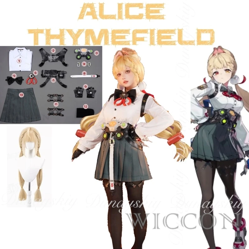Zenless Zone Zero Game Alice Thymefield Cosplay With The Exclusive Uniform And The Orange Double braids Cosplay Costume Full Set
Zenless Zone Zero Game Alice Thymefield Cosplay With The Exclusive Uniform And The Orange Double braids Cosplay Costume Full Set