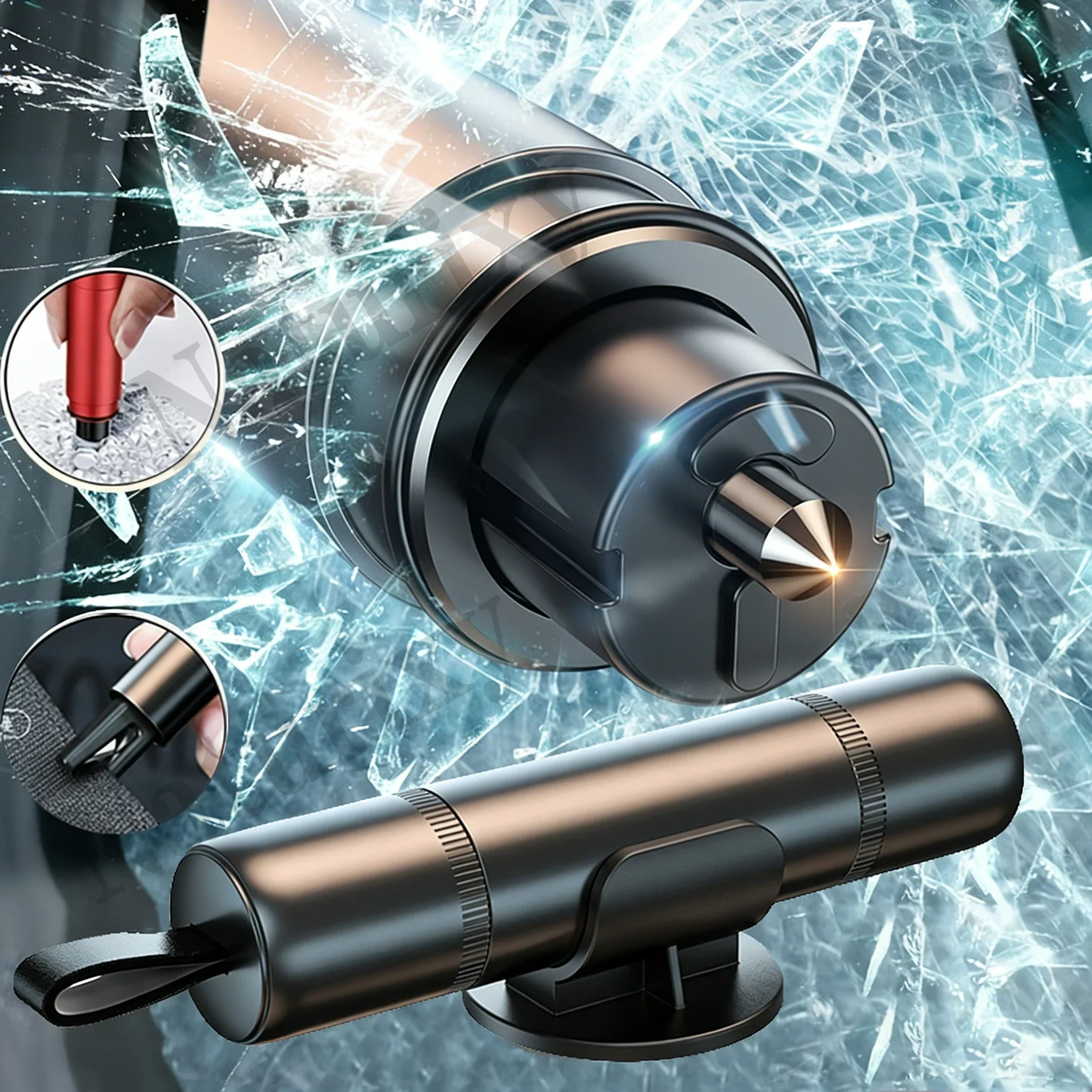 Aluminum Alloy Car Safety Rescue Hammer Automatic Seat Belt Cutter Window Breaker Emergency Rescue Tool
Aluminum Alloy Car Safety Rescue Hammer Automatic Seat Belt Cutter Window Breaker Emergency Rescue Tool