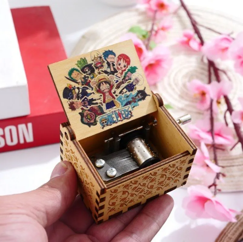 New Anime One Piece Series Hand-cranked Music Box Cartoon Role Creativity Printing Carving Wooden Music Box Holiday Gift
New Anime One Piece Series Hand-cranked Music Box Cartoon Role Creativity Printing Carving Wooden Music Box Holiday Gift