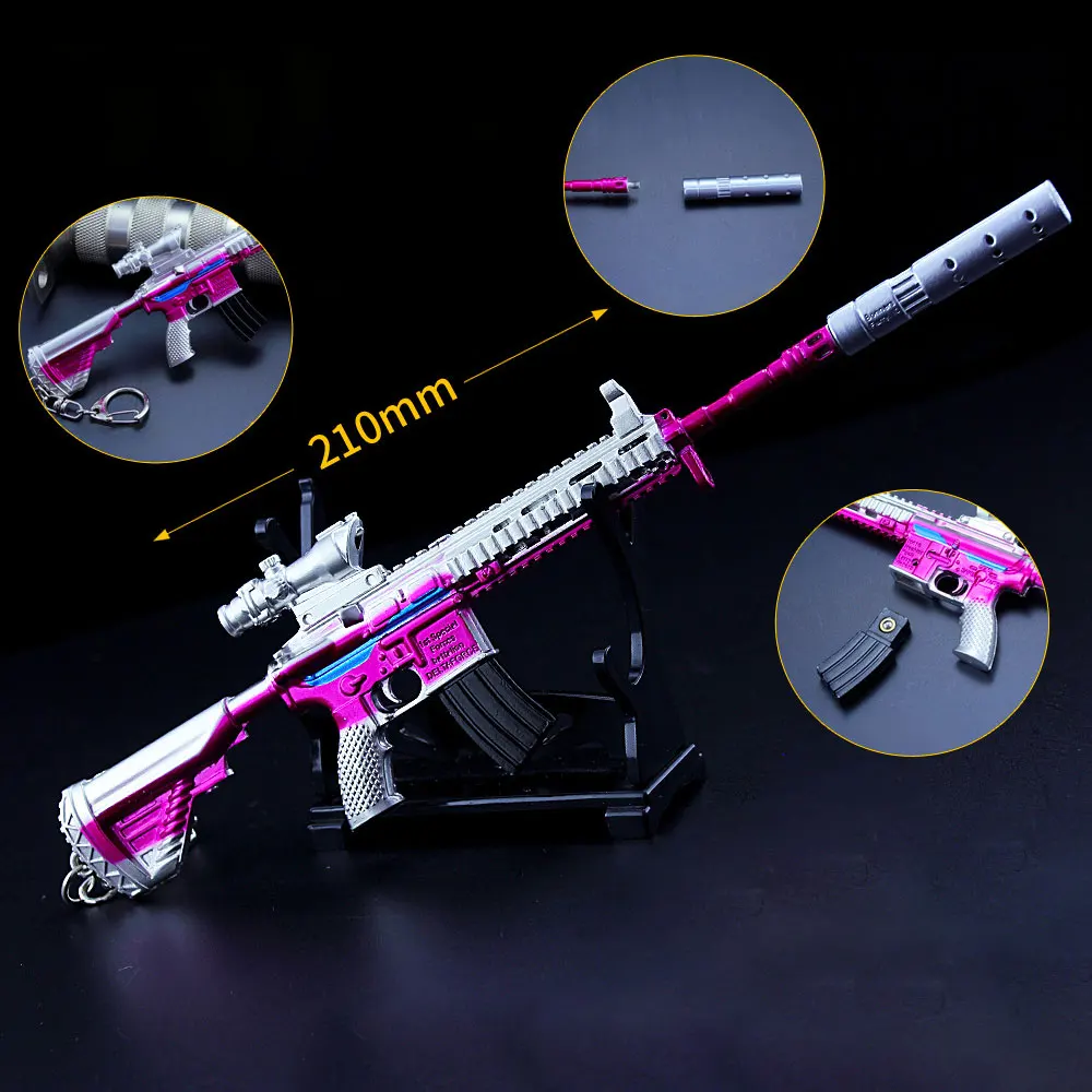 21cm Time Space Roaming M416 Rifle Alloy gun model Keychain Metal Pendant Action Figures Decoration Collect Kids Toy Gift ZG193
21cm Time Space Roaming M416 Rifle Alloy gun model Keychain Metal Pendant Action Figures Decoration Collect Kids Toy Gift ZG193