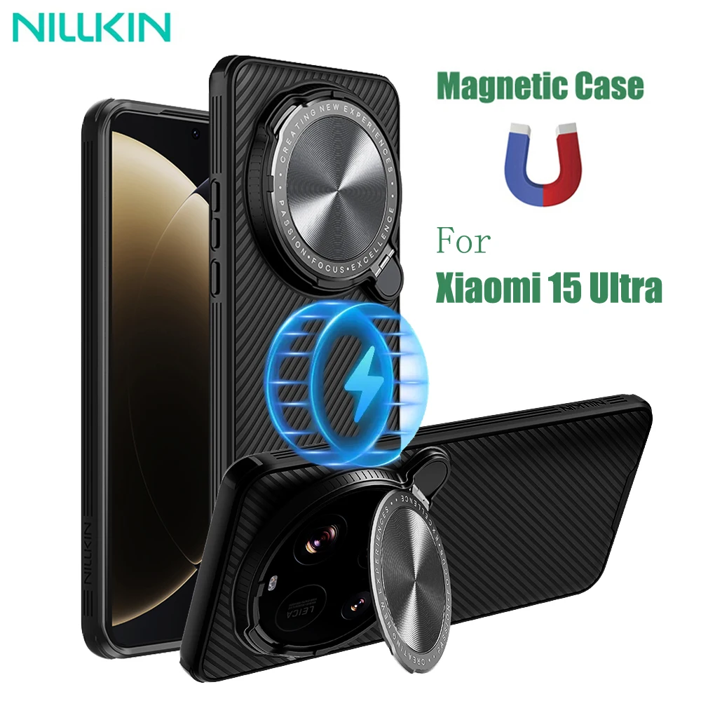 Чехол NILLKIN CamShield для Xiaomi 15 Ultra MagSafe, магнитный держатель для телефона с беспроводной зарядкой, чехол для камеры Xiaomi 15Ultra 
Чехол NILLKIN CamShield для Xiaomi 15 Ultra MagSafe, магнитный держатель для телефона с беспроводной зарядкой, чехол для камеры Xiaomi 15Ultra
