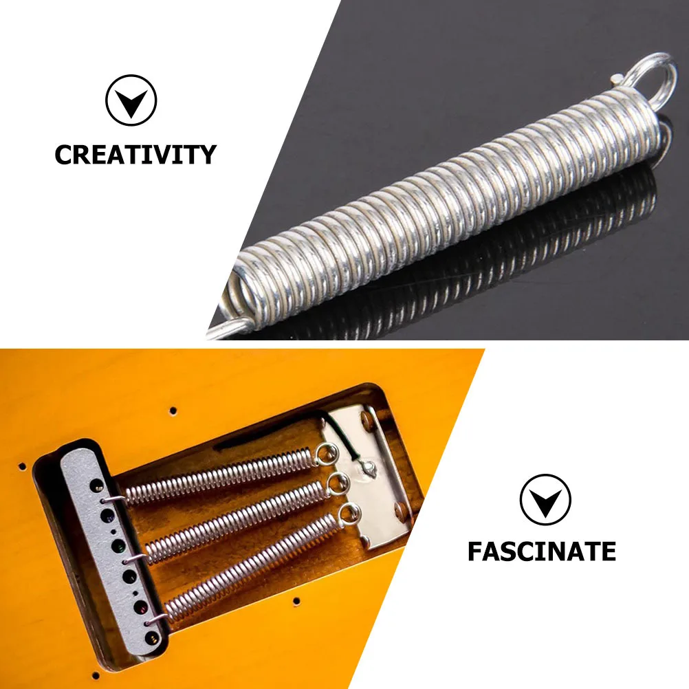 6Pcs Guitar Bridge Tremolo Springs Solid Metal Build Smooth Response Ideal for Electric Guitar Maintenance and Repair Supply
6Pcs Guitar Bridge Tremolo Springs Solid Metal Build Smooth Response Ideal for Electric Guitar Maintenance and Repair Supply