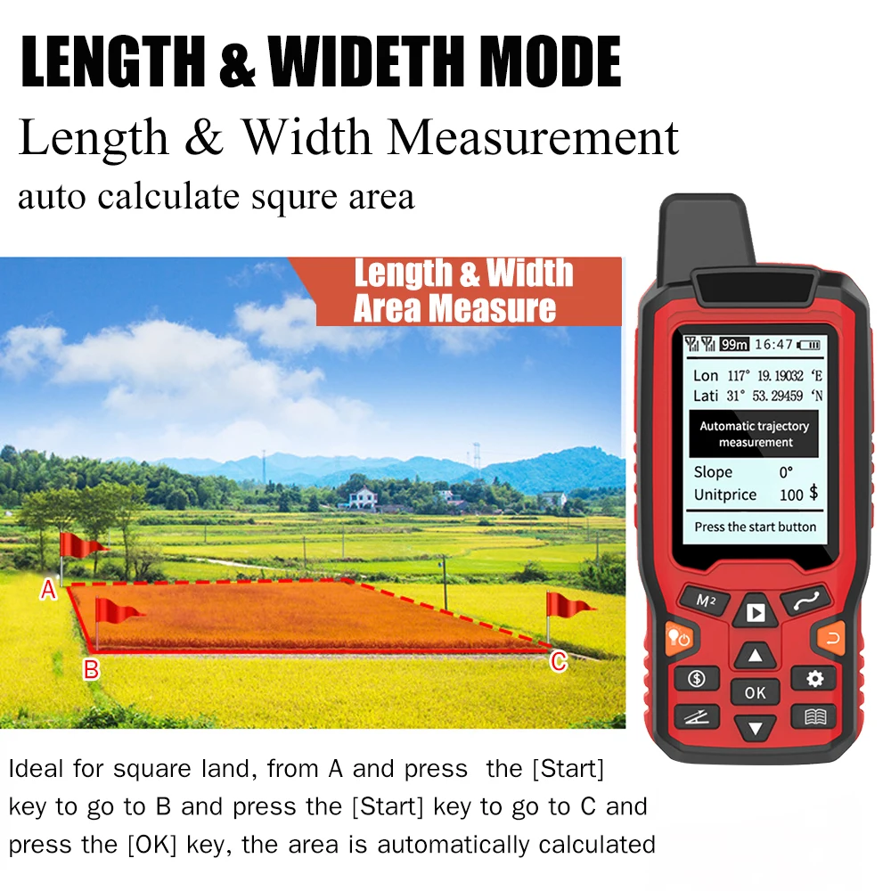 ZL-180 GPS Измеритель площади земли Ручной USB-навигатор Измеритель расчетки площади отслеживания ЖК-дисплей с подсветкой Автоматический измеритель траектории
ZL-180 GPS Измеритель площади земли Ручной USB-навигатор Измеритель расчетки площади отслеживания ЖК-дисплей с подсветкой Автоматический измеритель траектории