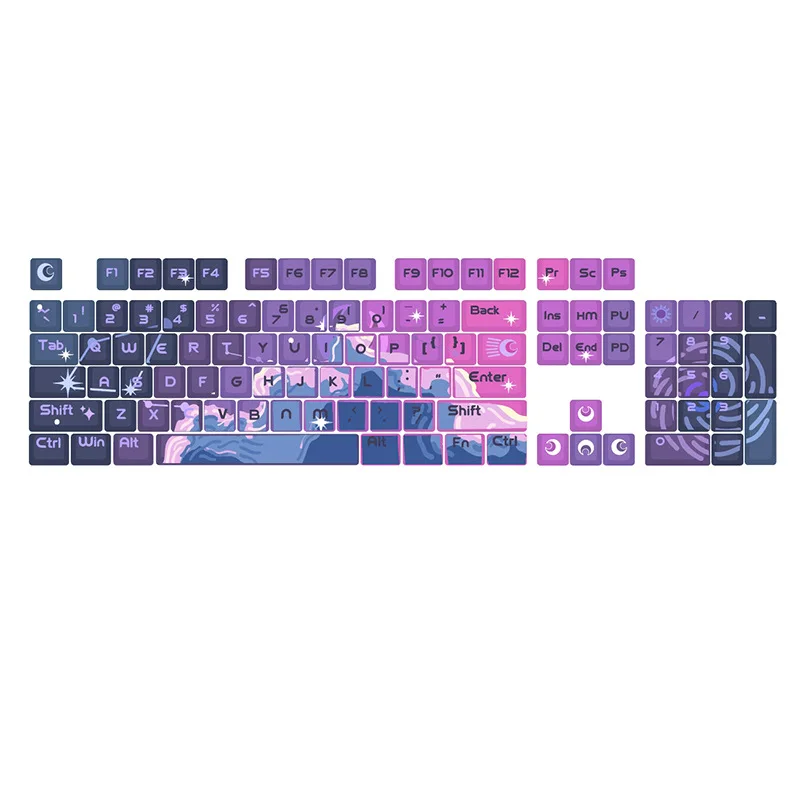 Original PBT five-sided sublimation mechanical keyboard keycap keycaps original highly DIY customized cute
Original PBT five-sided sublimation mechanical keyboard keycap keycaps original highly DIY customized cute