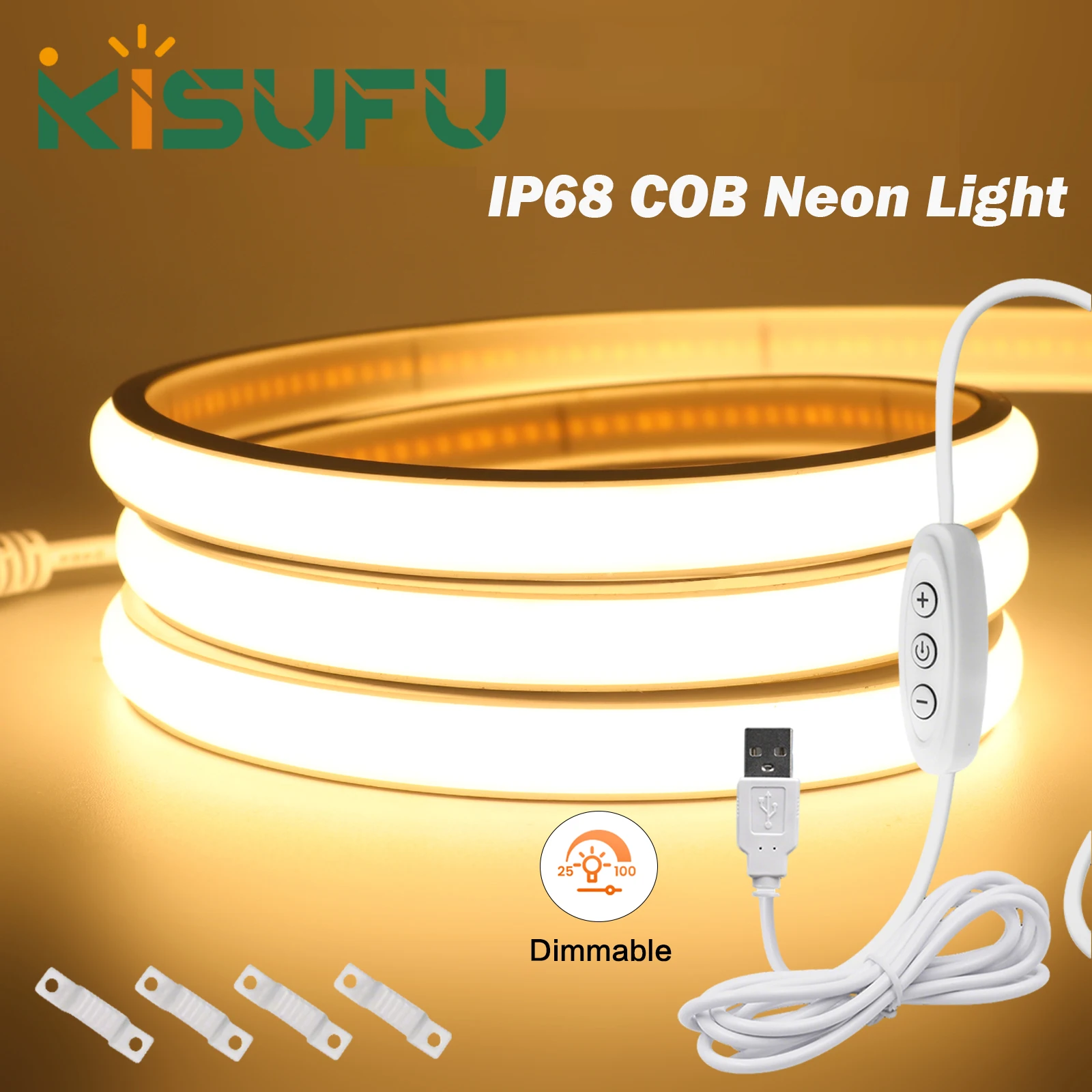 Светодиодная неоновая лента COB 5В USB с диммером, водонепроницаемая IP68, 320 светодиодов/м, белая, естественная теплая, неоновая гирлянда для внутреннего/наружного линейного декора
Светодиодная неоновая лента COB 5В USB с диммером, водонепроницаемая IP68, 320 светодиодов/м, белая, естественная теплая, неоновая гирлянда для внутреннего/наружного линейного декора