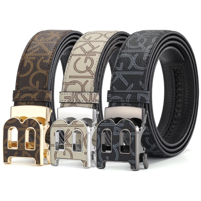 2026 Fashion Men's Letter Print PU Leather Belt B Logo Automatic Buckle Formal Business Waist Strap
2026 Fashion Men's Letter Print PU Leather Belt B Logo Automatic Buckle Formal Business Waist Strap