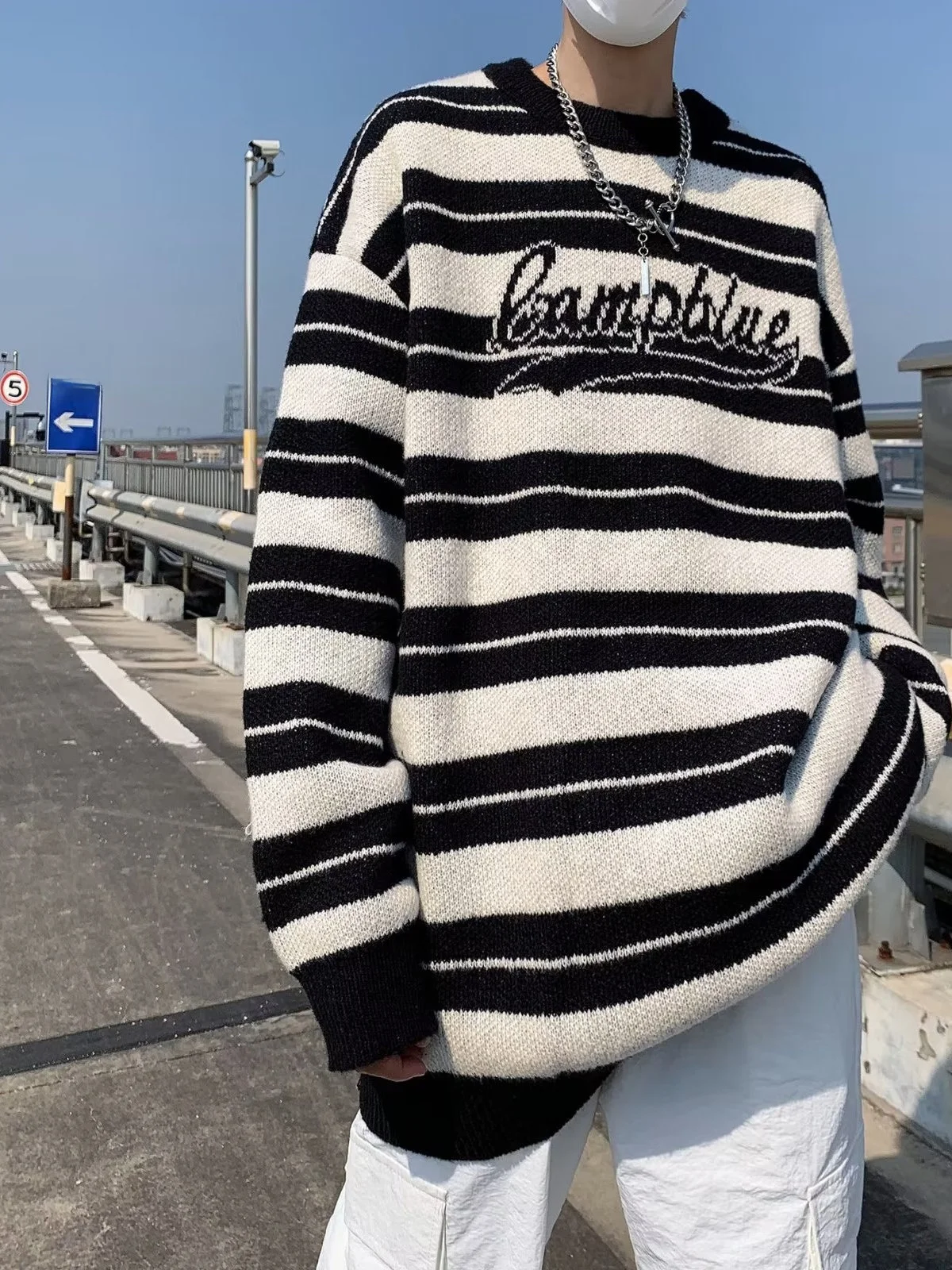 Thiened Stripe Knitwear Men's round Ne Sweater Autumn Winter American Retro Lazy Sle Couple Base irt Casual Loose Fit
Thiened Stripe Knitwear Men's round Ne Sweater Autumn Winter American Retro Lazy Sle Couple Base irt Casual Loose Fit