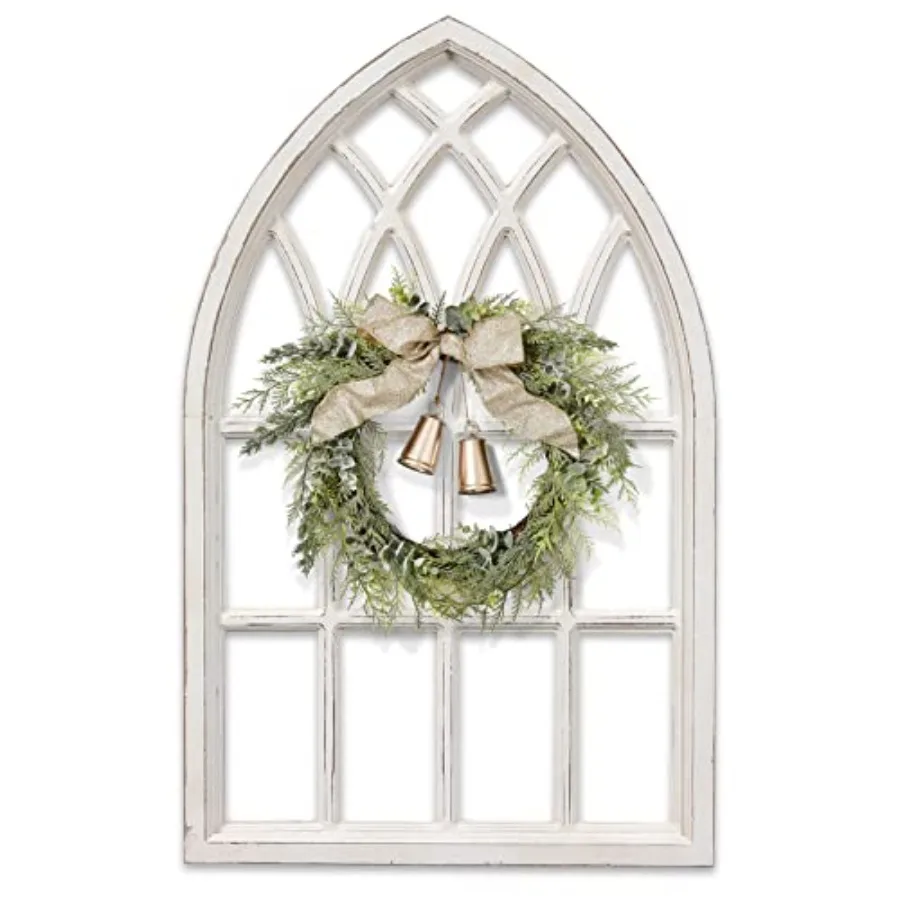 Rustic Arched Window Frame 20 x 32 Inch, Hanging Distressed Window Pane Wall Decor, Farmhouse Window Frame Decor, en Cathedral
Rustic Arched Window Frame 20 x 32 Inch, Hanging Distressed Window Pane Wall Decor, Farmhouse Window Frame Decor, en Cathedral