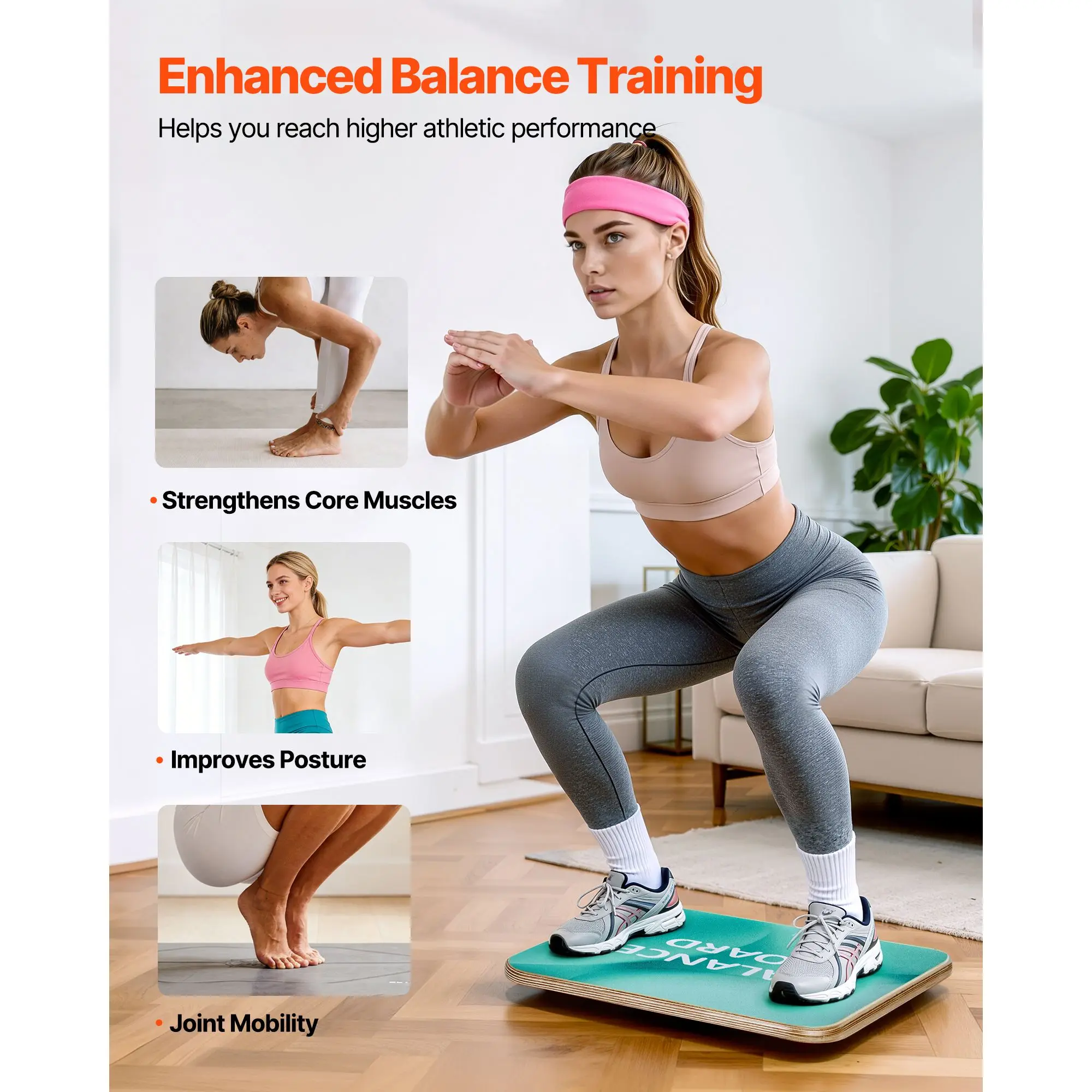 Balance Board, 360° Rotating Wobble Board Trainer for Adults 3-Level Adjustable, Wooden Balance Training Equipment, Slip-Resistant Surface for Core Workout, Standing Desk Exercise, Home Gym
Balance Board, 360° Rotating Wobble Board Trainer for Adults 3-Level Adjustable, Wooden Balance Training Equipment, Slip-Resistant Surface for Core Workout, Standing Desk Exercise, Home Gym
