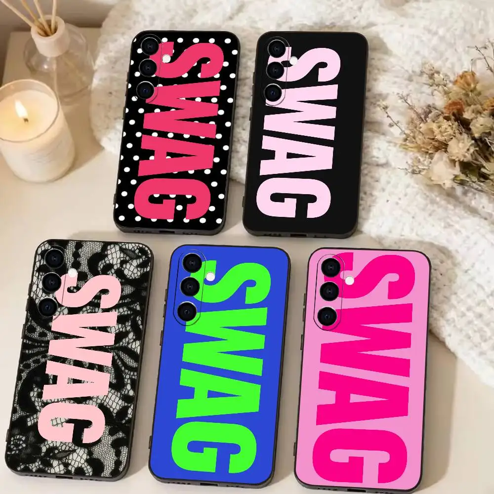 Y2K Style SWAG Phone Case For Samsung Galaxy A73,A72,A71,A70,A53,A52,A51,Soft Silicone Black Cover
Y2K Style SWAG Phone Case For Samsung Galaxy A73,A72,A71,A70,A53,A52,A51,Soft Silicone Black Cover